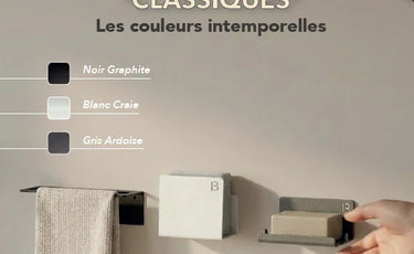 Accessoires de salle de bain fabriqués en France - BIOM Paris gamme acier inoxydable