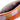 Pochette velours caro orange