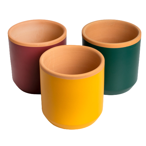 Cache Pot terre cuite fabriqué à la main
