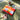 Pochette velours caro orange