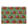 Pochette velours Suzie vert