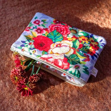 Porte-monnaie velours MIA lila