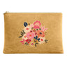 Pochette Velours 19x28 cm KIMIKO ocre