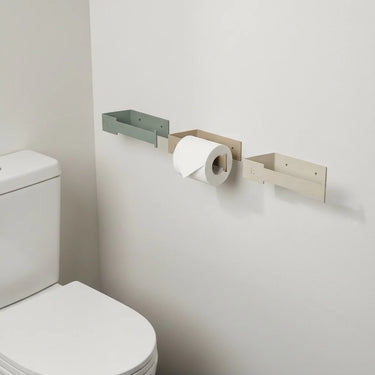 Porte papier toilette mural acier inoxydable gamme tendance coloris — BIOM Paris