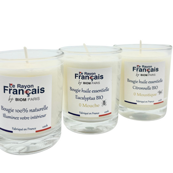 Bougie Naturelle, 100% Fabriquée en France - Bougie