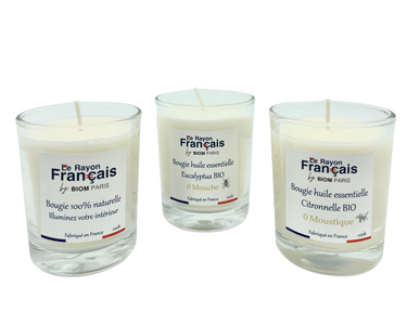 Bougie Naturelle, 100% Fabriquée en France - Bougie